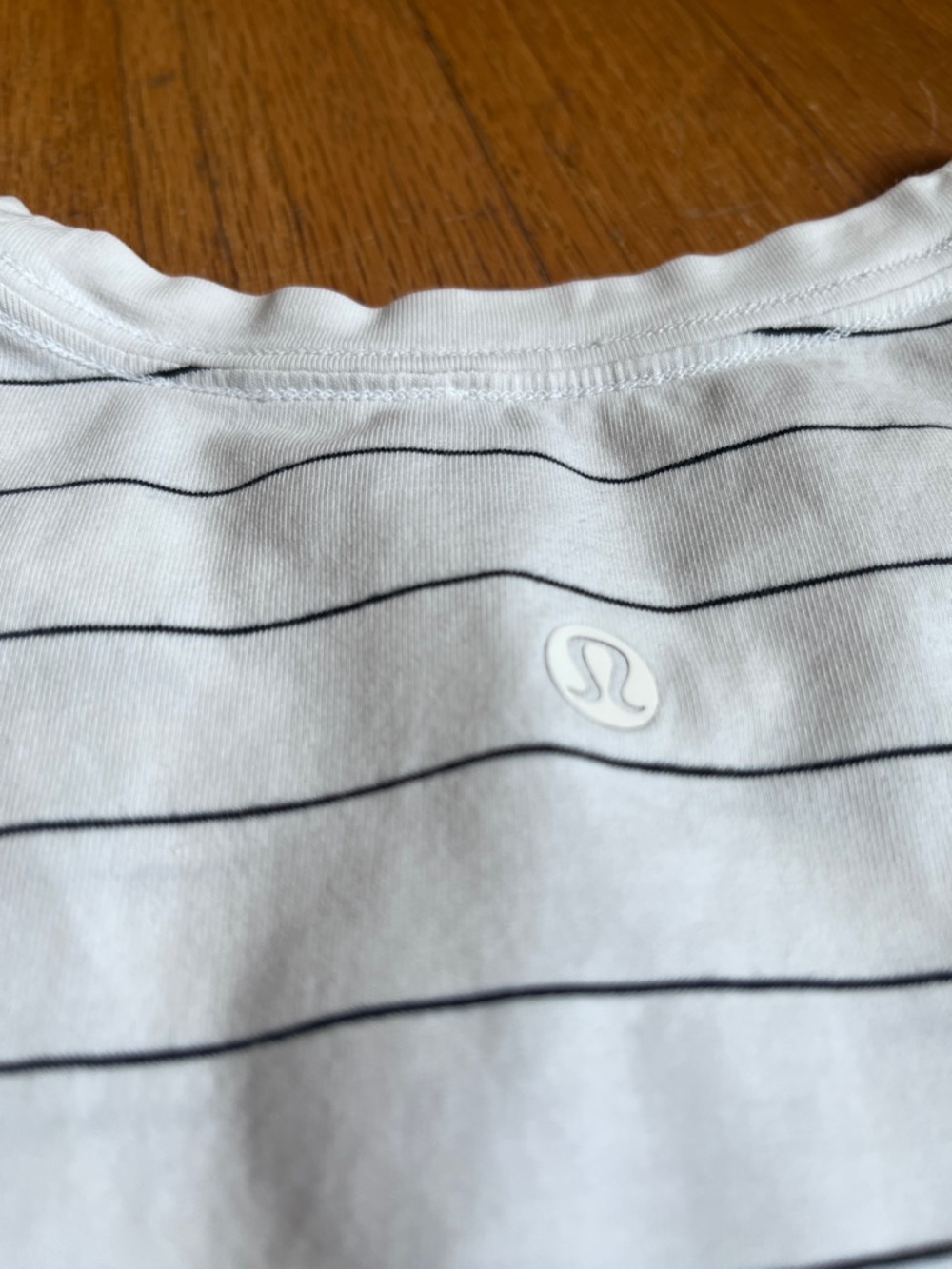Lululemon Love Crewneck 10/12 Striped Relaxed Tee - Picture 2 of 9